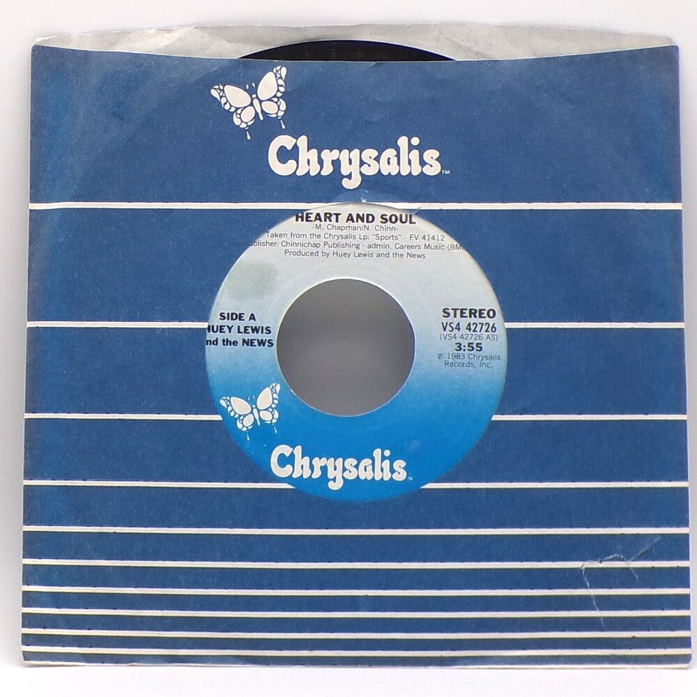 Heart and Soul/You Crack Me Up by Huey Lewis and the News 45